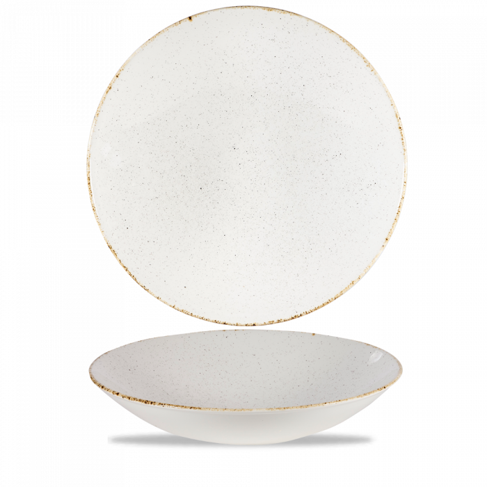 Stonecast Hints Barley White Coupe Buffet Bowl 15.25" Box 4