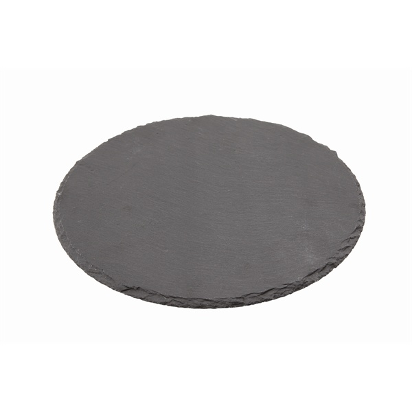 Genware Natural Edge Slate Platter 30cm Round - SKU: SLTN-30