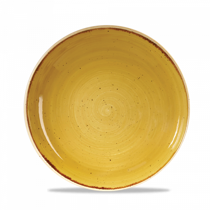 Stonecast Mustard Evolve Coupe Bowl 9.75" Box 12