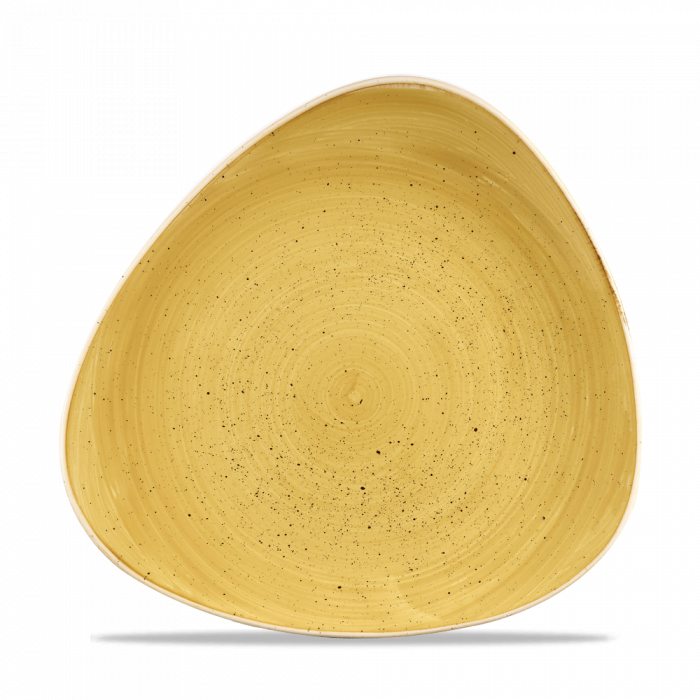 Stonecast Mustard Lotus Plate 10 1/2" Box 12