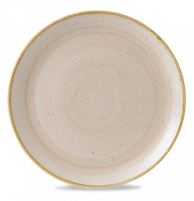 Stonecast Nutmeg Cream Coupe Evolve Plate 12 3/4" Box 6