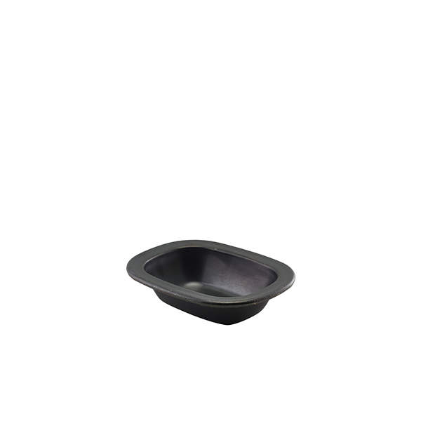 GenWare Black Vintage Steel Pie Dish 16cm - SKU: SPD16BKV