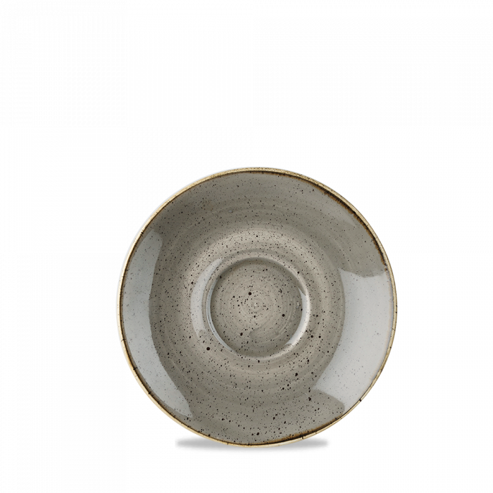 Stonecast Grey  Cappuccino Saucer 6.25" Box 12