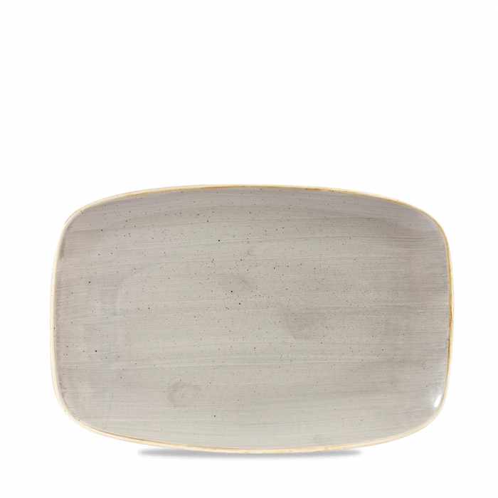 Stonecast Grey  Chefs Oblong Plate 9.35"X6.2" Box 12