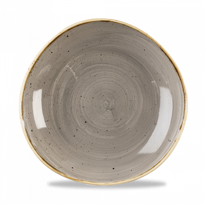 Stonecast Grey Round Trace Bowl 9 7/8"  Box 12