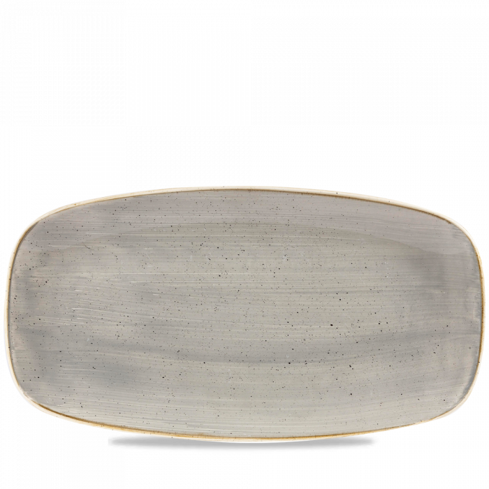 Stonecast Grey  Chefs Oblong Plate 13 7/8X7 3/8" Box 6