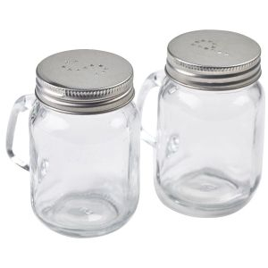 Mason Jar Salt & Pepper Shaker Set - SKU: SPMAS