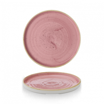 Stonecast Petal Pink Walled Plate 8.67" Box 7