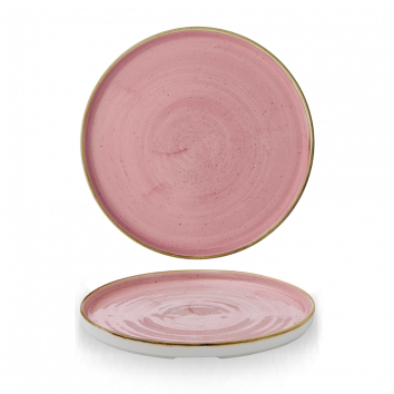 Stonecast Petal Pink Walled Plate 10 2/8" Box 6