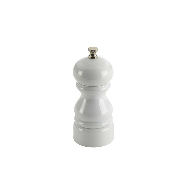 Genware Salt Or Pepper Grinder White 12.7cm - SKU: SPWH12