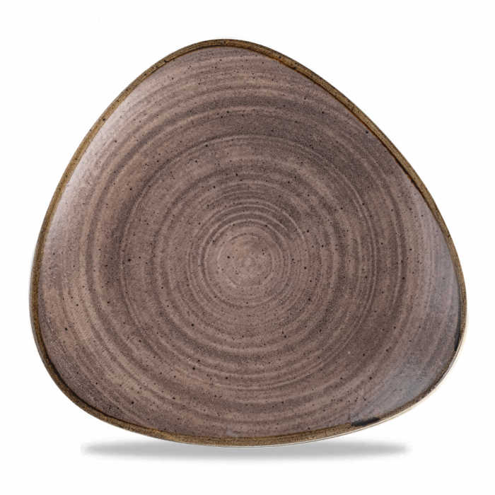 Stonecast Raw Brown Lotus Plate 10" Box 12