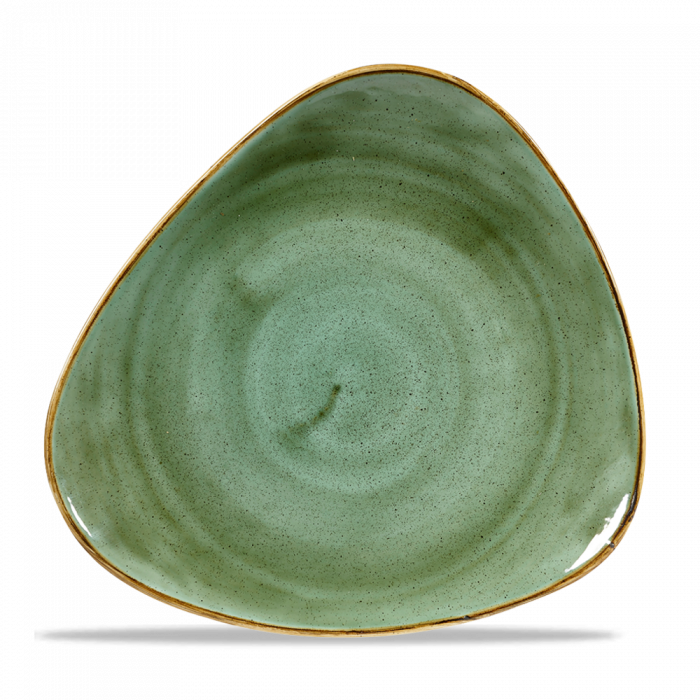 Stonecast Samphire Green Lotus Plate 10" Box 12