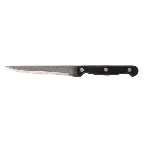 Steak Knife Black Poly Handle (Dozen) - SKU: STK-BLK