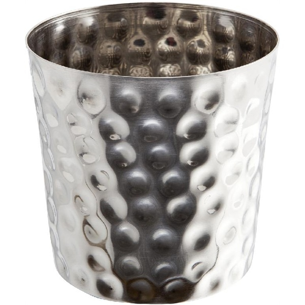 Hammered Stainless Steel Serving Cup 8.5 x 8.5cm - SKU: SVH8