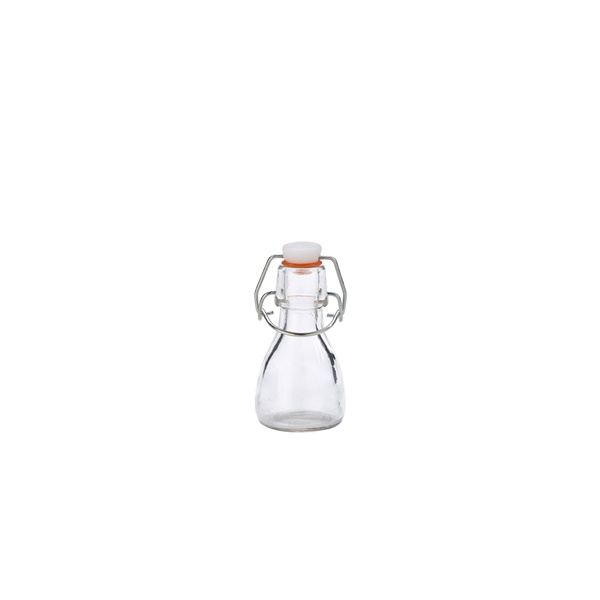 Genware Glass Swing Bottle 7.5cl / 2.6oz - SKU: SWB050