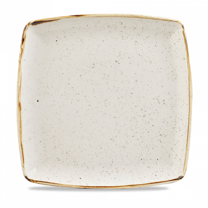 Stonecast Barley White  Deep Square Plate 10.25" Box 6