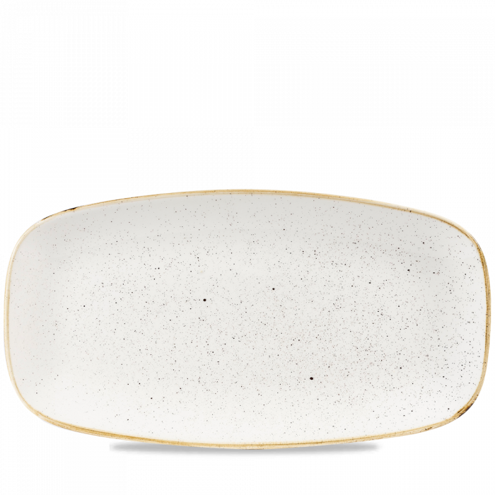 Stonecast Barley White  Chefs Oblong Plate 13 7/8X7 3/8" Box 6