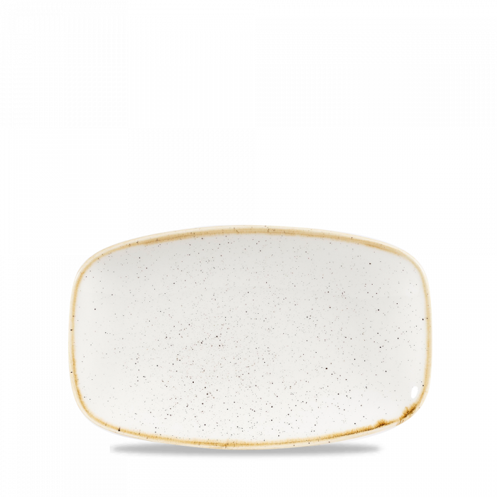 Stonecast Barley White Oblong Chefs Plate 7 4/5 X  4 3/4" Box 12