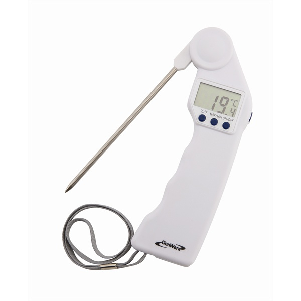 Genware Folding Probe Pocket Thermometer - SKU: THERM-FLD