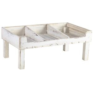 White Wash Wooden Display Crate Stand - SKU: TR5321W