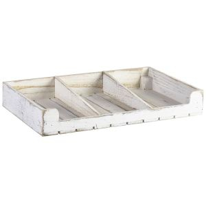 White Wash Wooden Display Crate - SKU: TR538W