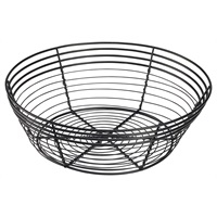Wire Basket Round 25.5 x 8cm - SKU: WB25BK