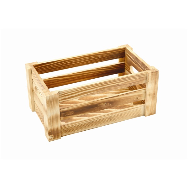 Wooden Crate Rustic Finish 27 x 16 x 12cm - SKU: WDC-2716